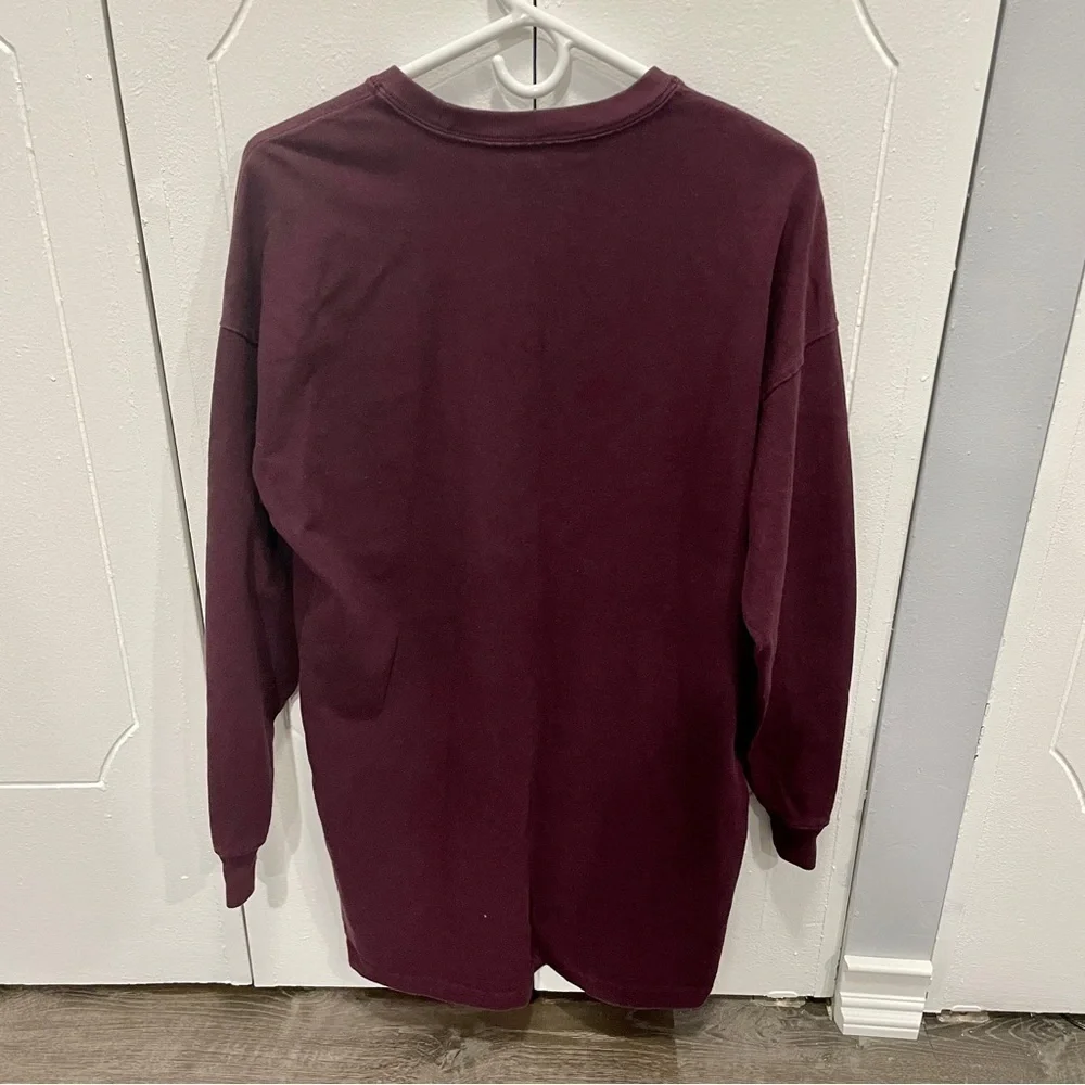 Tna Maroon Long Sleeve Sweater Dress Size 1 - Picture 2 of 10